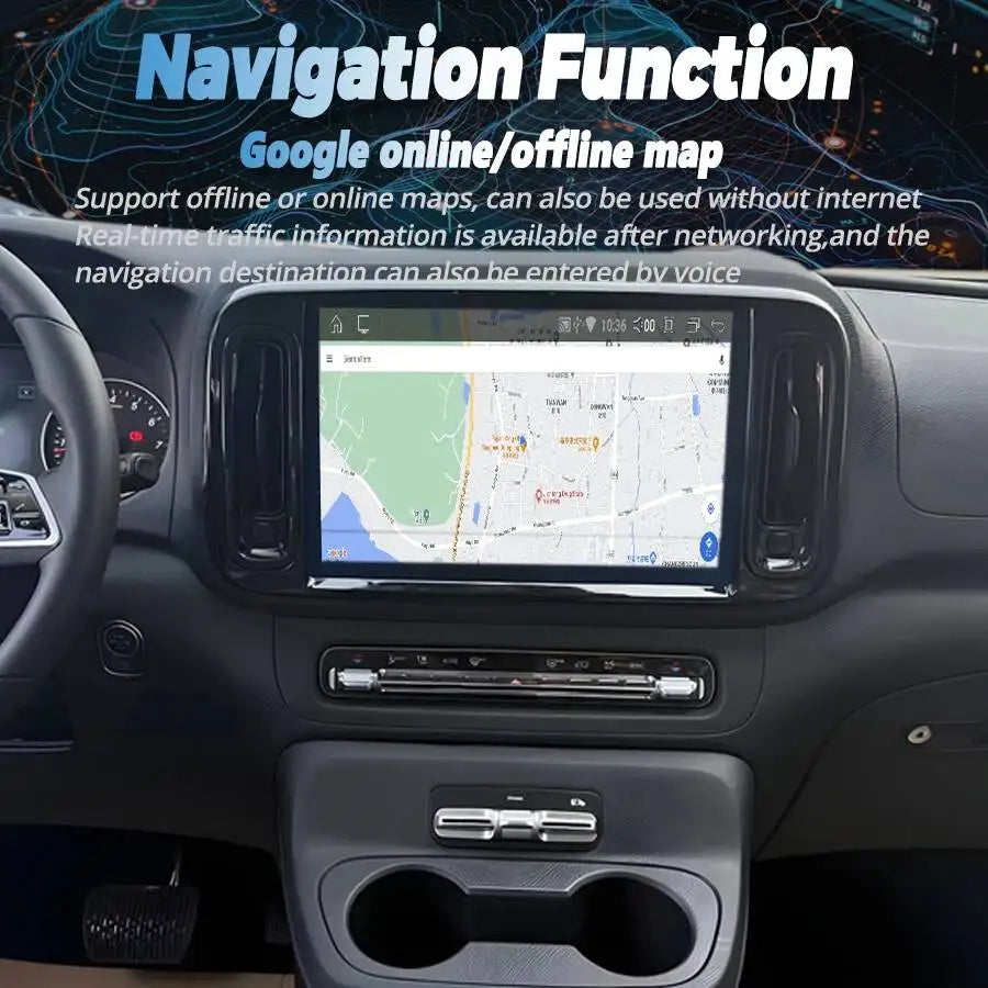 13inch For Mercedes Benz Vito 116 W447 2024 Car Multimedia Video Player Stereo GPS Screen