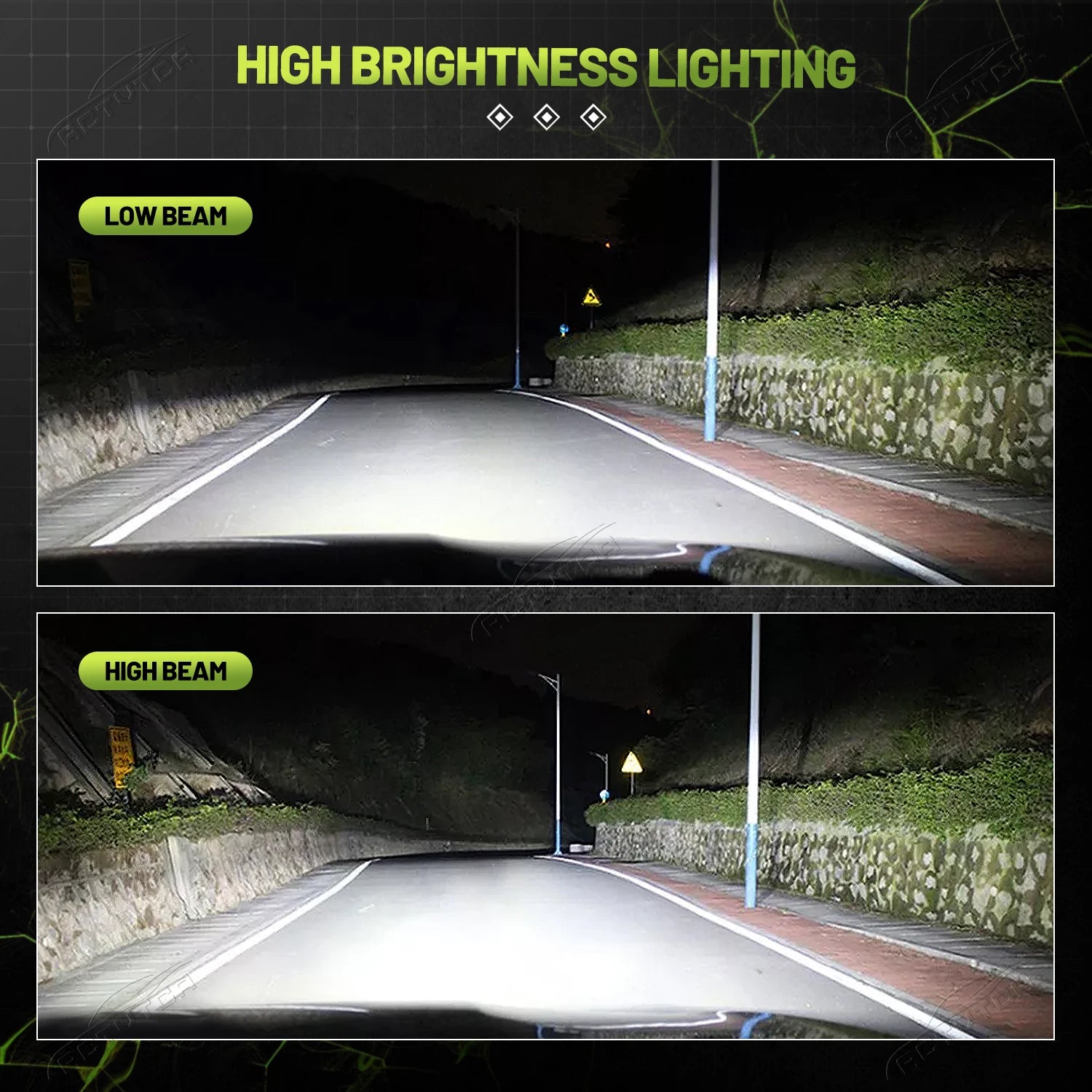 8800W H7 H4 H11 Led Car Headlight Bulbs 4 Copper Tubes 16800000LM 9054 CSP Canbus H1 9005