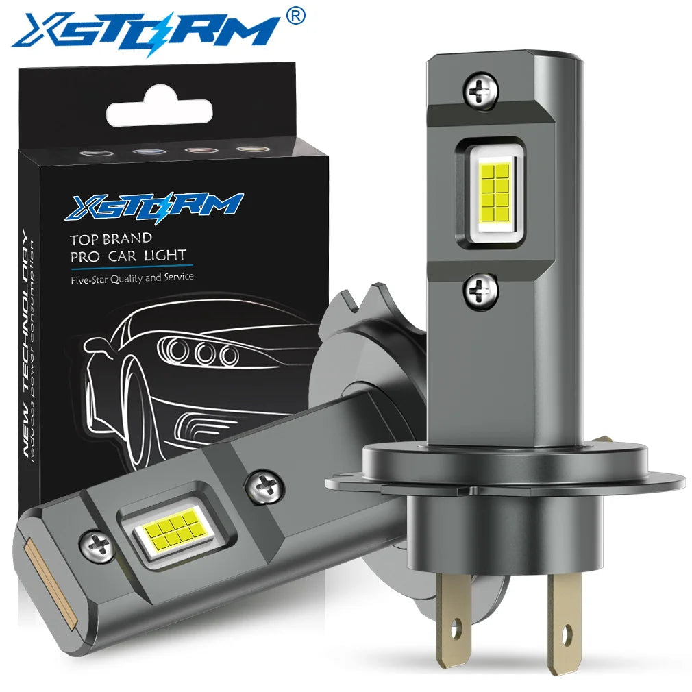 XSTORM H7 LED Bulb Headlight Kit Mini Fanless 50W 20000LM 6000K CSP for Car Headlamp 12V W