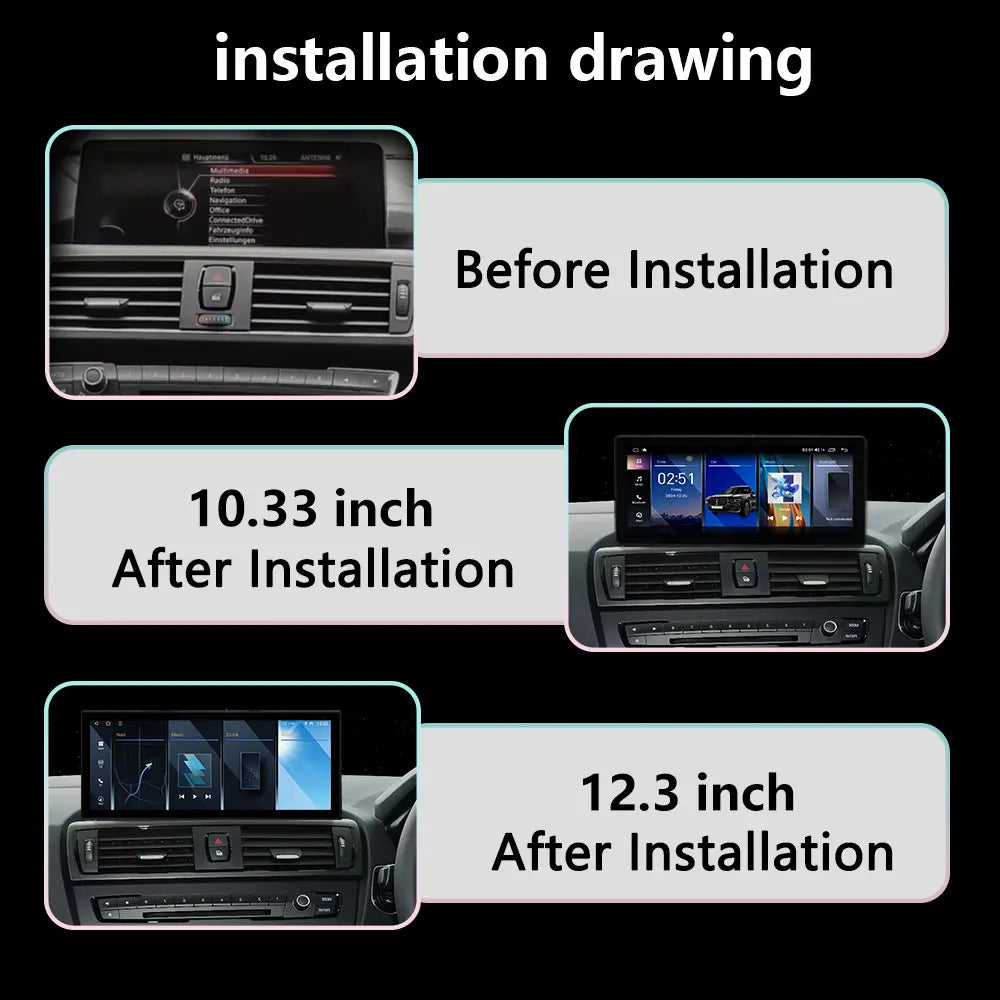 Wireless CarPlay Android Auto GPS For BMW 1 Series F20 F21 F22 F23 2016-2019 EVO/NBT Syste