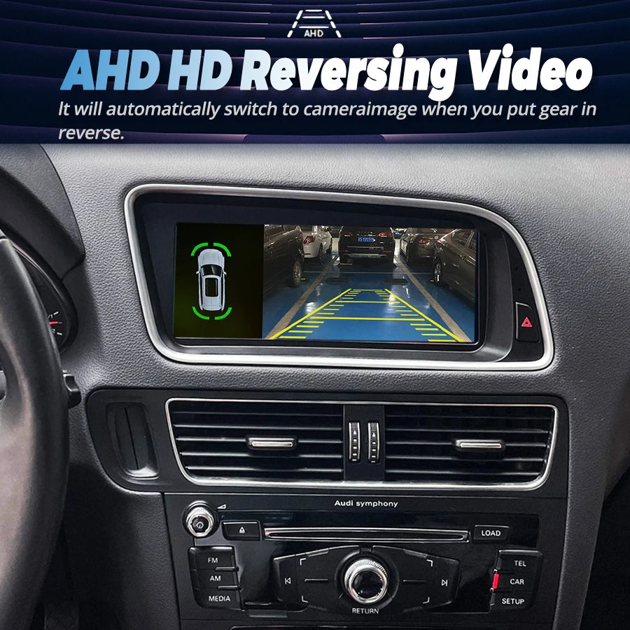 Car Multimedia Video Player Android 15 Auto AHD Qled Screen For Audi Q5 2009-2017 4G GPS 8
