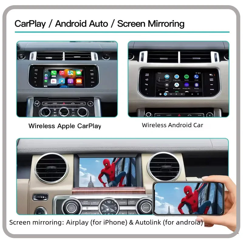 REEIIO Wireless Carplay Android Auto for Jaguar Land Rover Bosch Discovery 4 Aurora Freela
