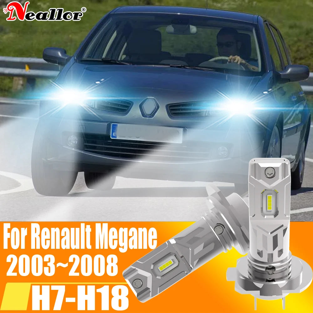 2x High Power H7 Led Headlight Canbus No Error H18 Car Bulb 6000K White Light Diode Lamp 1