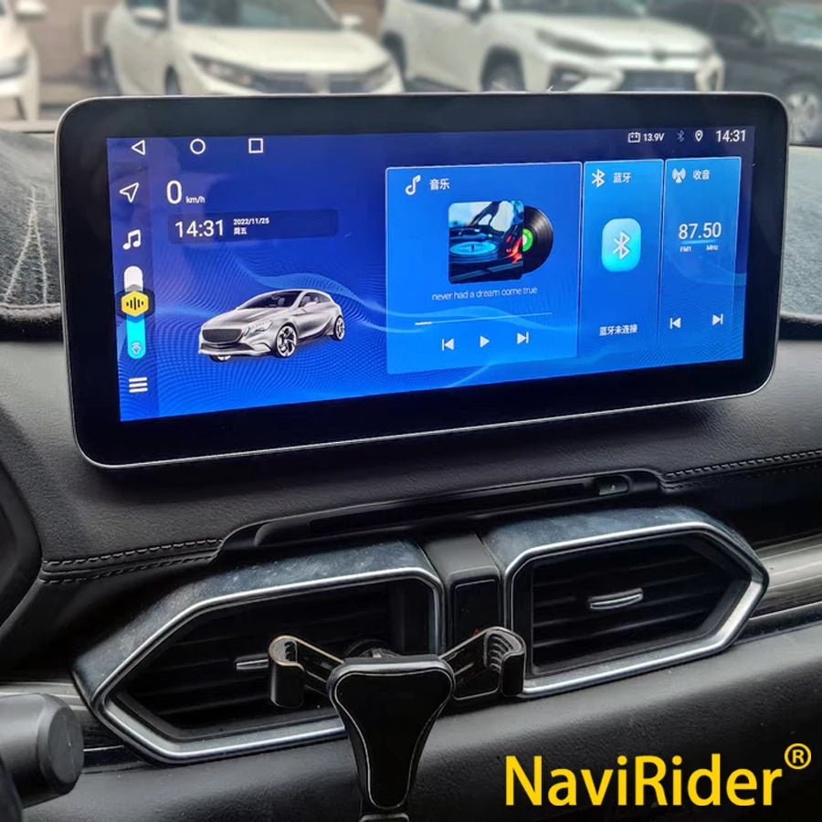 12.3'' Multimedia Video Player For Mazda CX5 CX-5 CX8 2017-2021 1920*720 QLED Screen CarPl