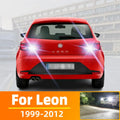 2-Piece LED Interior Light Kit for Seat Leon 1 MK1 1M 2 MK2 1P Accessories 1999-2012 - Canbus Dome Map Door Trunk Bul...