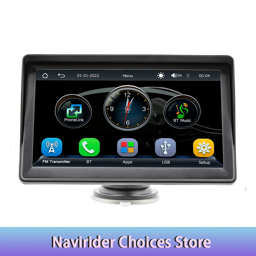 7inch Auto CarPlay Car Radio WiFi GPS FM HD Bluetooth Multimedia Touch Screen Universal Vi