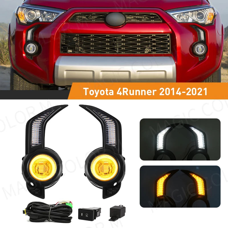 LED DRL For Toyota 4 Runner 4Runner 2014 2015 2016 2017 2018 2019 2020 2021 Daytime Runnin | AUTOKITSHOP