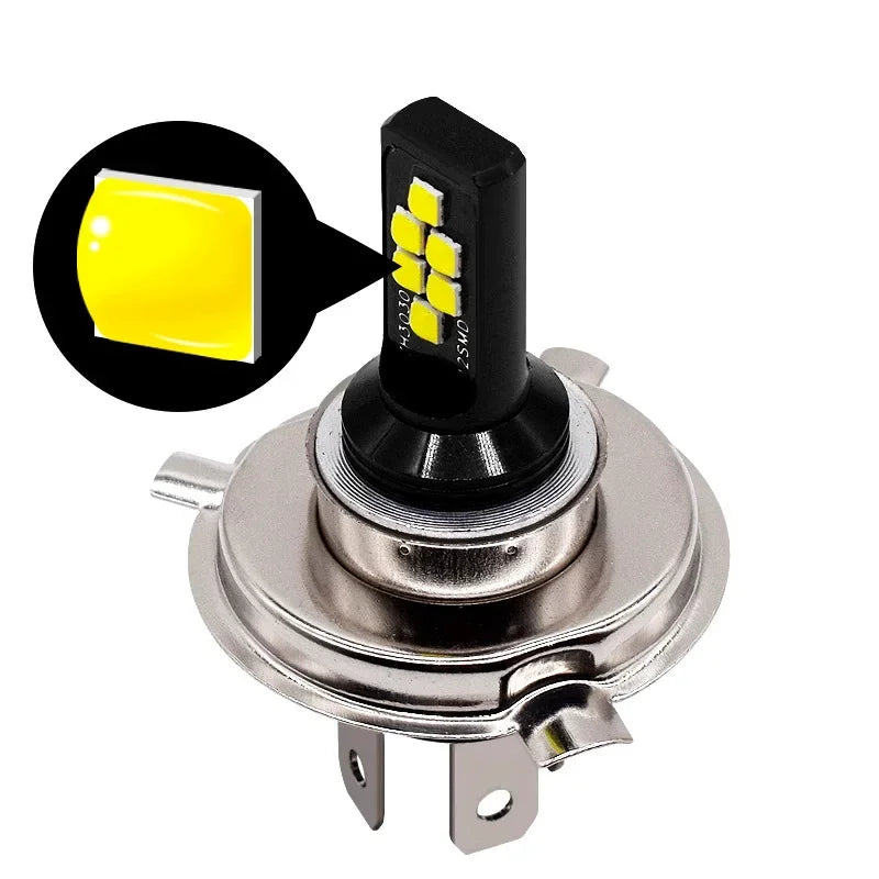 H7 H4 Auto Fog Lamp Bulbs LED Car Headlight 4800LM Auto Front Driving Running Light 12V 24