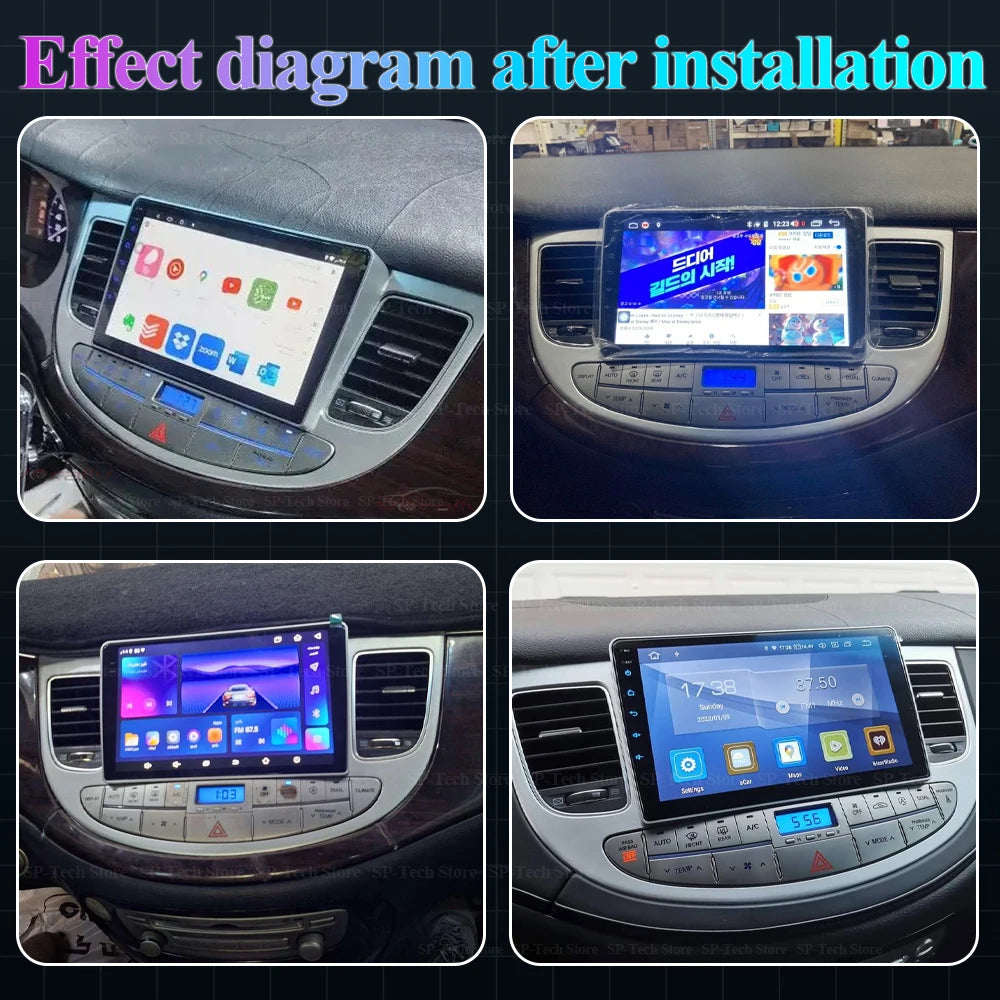 Android 16 For Hyundai Rohens Genesis 2008 - 2013 Video Playe One Car Radio Dsp Qled Carpl | AUTOKITSHOP