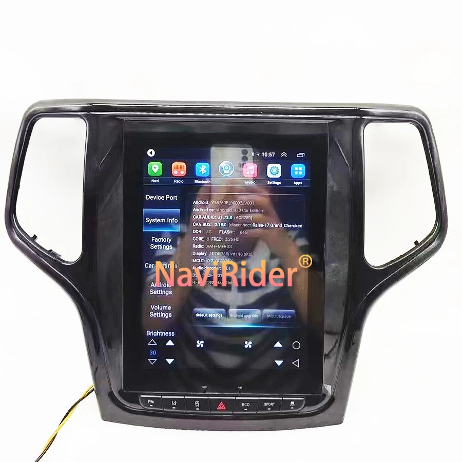 Android 15 Stereo Car Radio For JEEP Grand Cherokee 2014-2023 GPS 2Din DSP Car Multimedia