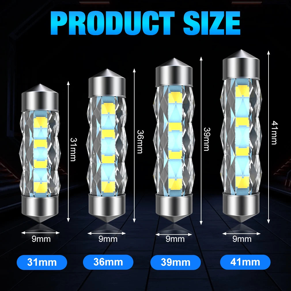 30-Piece LED Interior Light Kit for C5W - Canbus Error-Free Interior Bulbs