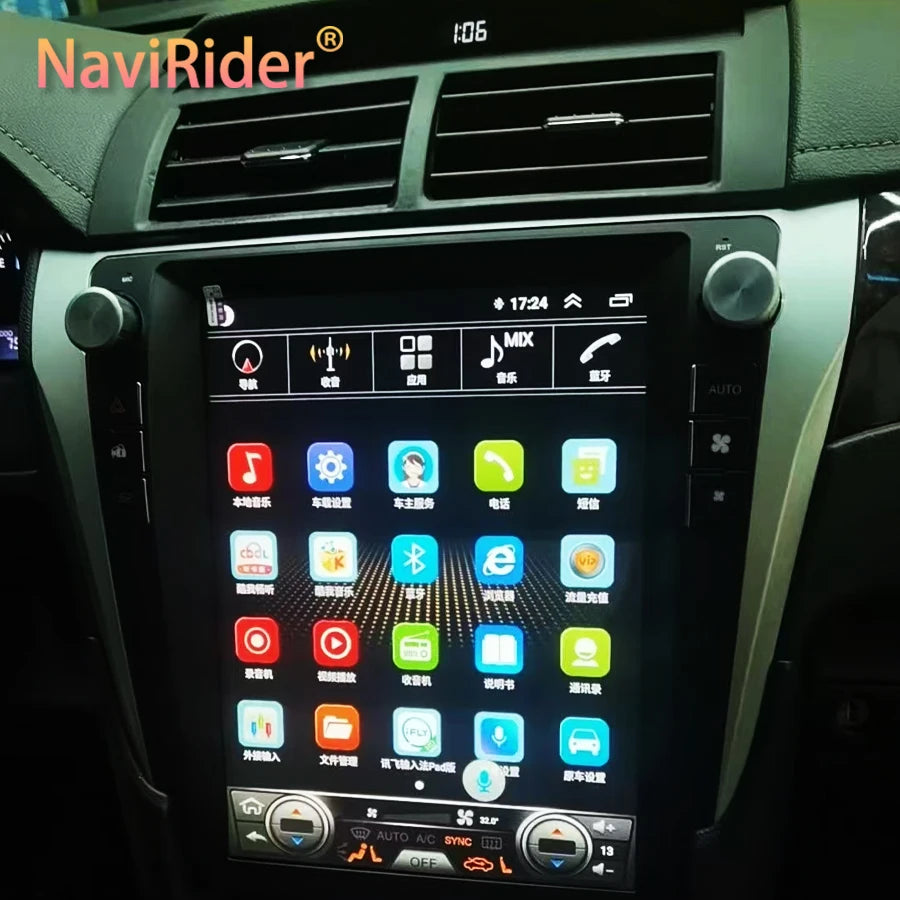 Car BT Android 15 GPS 12.1Inch Wireless Carplay Multimedia Video Player Head Unit For Toyo