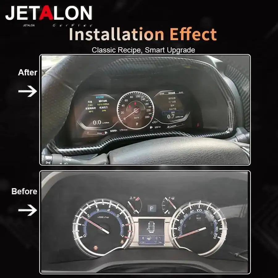 12.3inch LCD Car Digital Cluster Instrument Smart Cluster Screen For TOYOTA 4 Runner 4runn