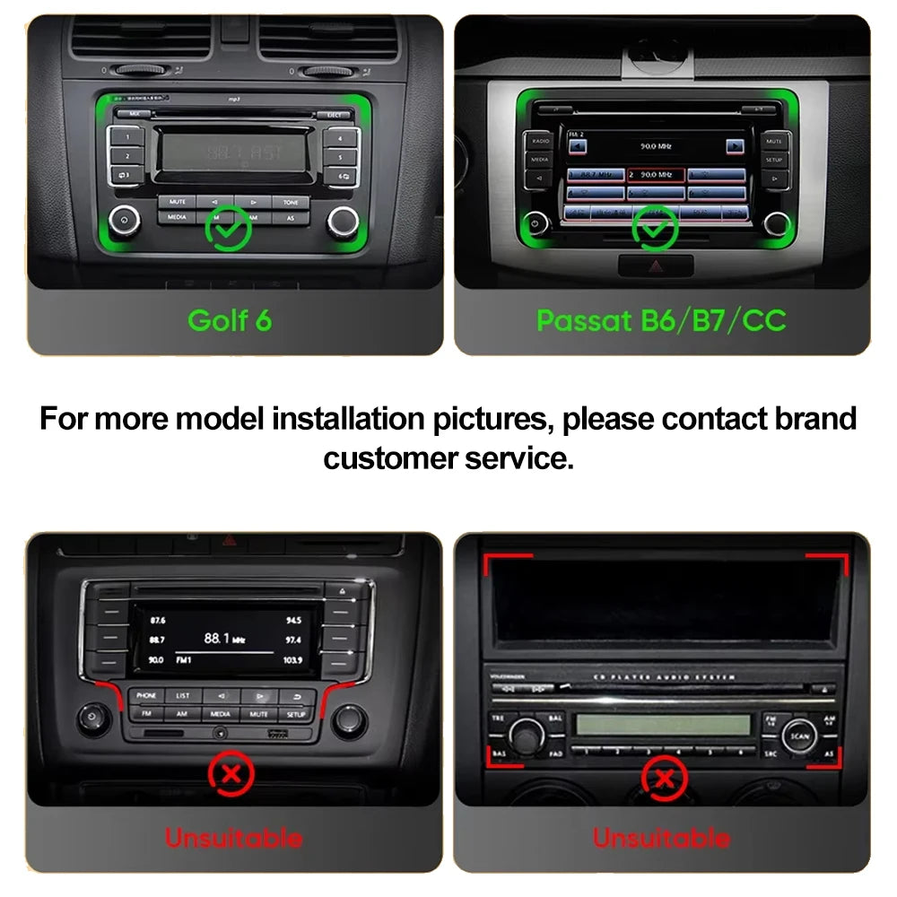 Android 16 For Vw Volkswagen Polo Tiguan Golf Passat B6 B7 Jetta Skoda Octavia Seat Car Ra | AUTOKITSHOP