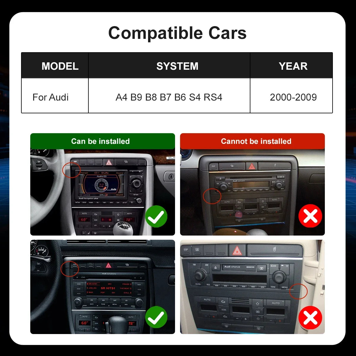 7''Car Radio For Audi A4 B6 S4 RS4 B7 SEAT Exeo 2002-2009 Sportback Multimedia GPS Autorad