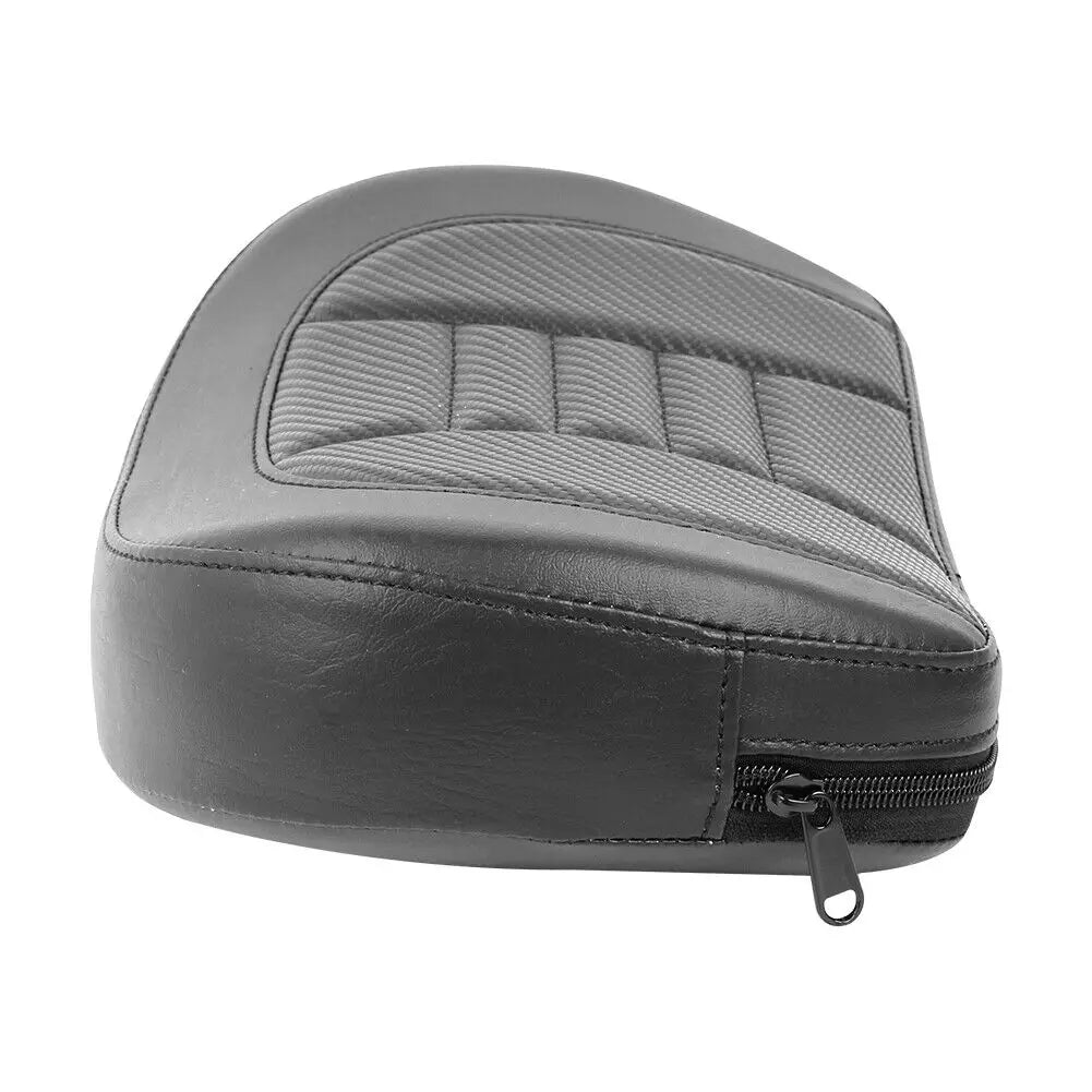 Black Rear Passenger Sissy Bar Motorcycle Backrest Pad With Bracket For Harley Touring Softail S - Automotive LED Light