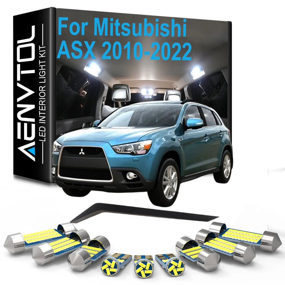 11-Piece LED Interior Light Kit for Mitsubishi 2010-2018 - Canbus Error-Free Interior Bulbs