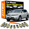 ZITWO 15Pcs Full LED Interior Reading Trunk Light Kit For Nissan Murano Z50 MK1  for Nissan Z50 MK1 - Canbus LED Car Lig