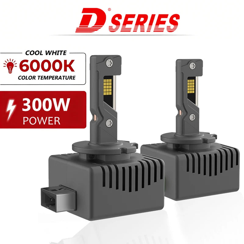D1S D3S LED Car Headlight Bulbs Canbus D4S D2S D8S 30000LM 300W Super Bright D4R D2R Auto