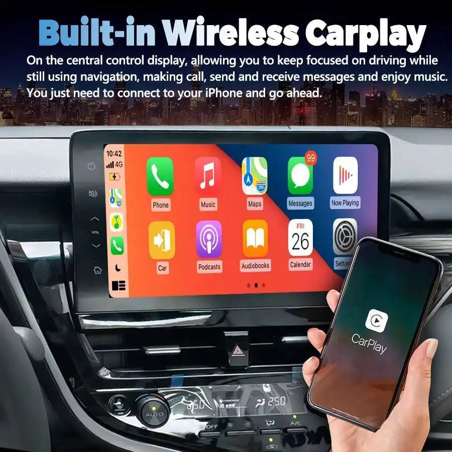 11.5" Android 2K Qled Screen Multimedia Player For Toyota Camry 2021 2022 2023 Car Radio V | AUTOKITSHOP