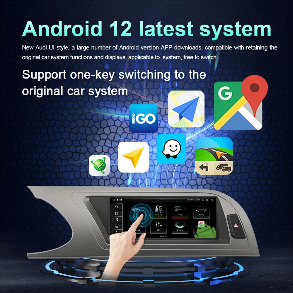 Android 14 For Audi A4 A5 B8 2009 2010-2012 Car Radio Multimedia Player Auto Carplay Stere