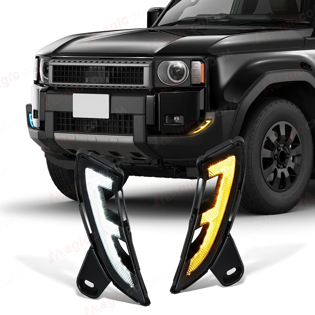 LED DRL For Toyota Land Cruiser Prado 250 LC250 2024 2025 Daytime Running Lights Turn Sign | AUTOKITSHOP