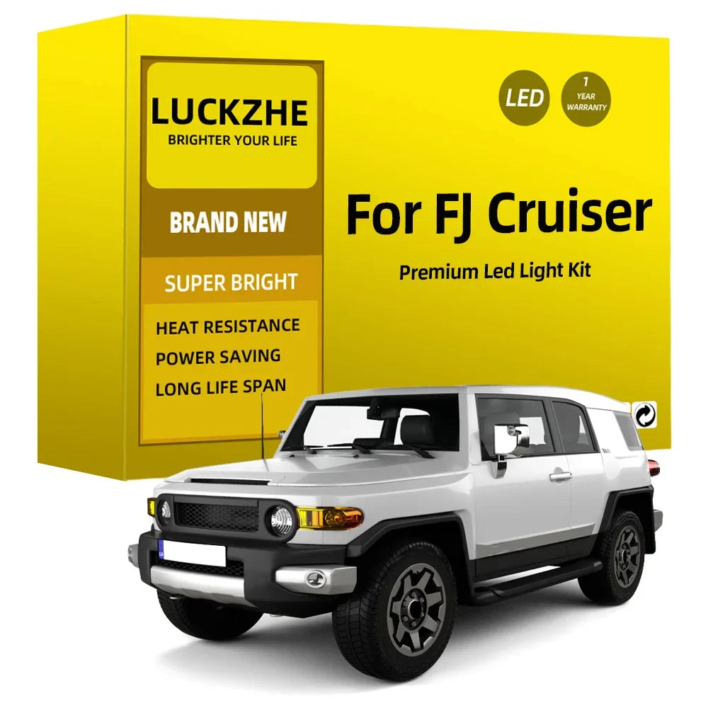 8-Piece LED Interior Light Kit for Toyota FJ Cruiser 2007-2014 - Canbus Dome Map Door Trunk Bulbs | AUTOKITSHOP