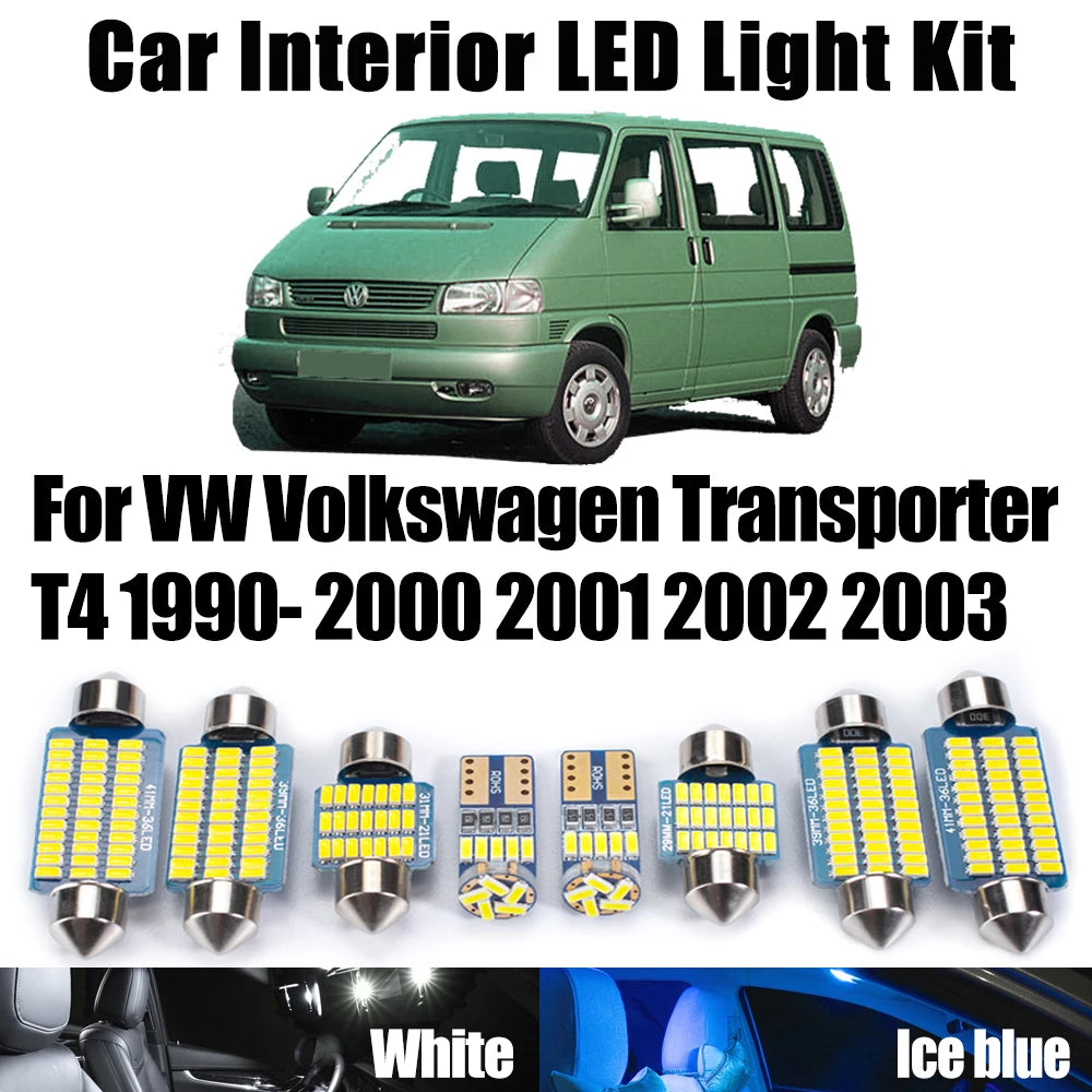 Canbus Vehicle LED Interior Reading Trunk Door Light Kit For VW Volkswagen Transporter T4