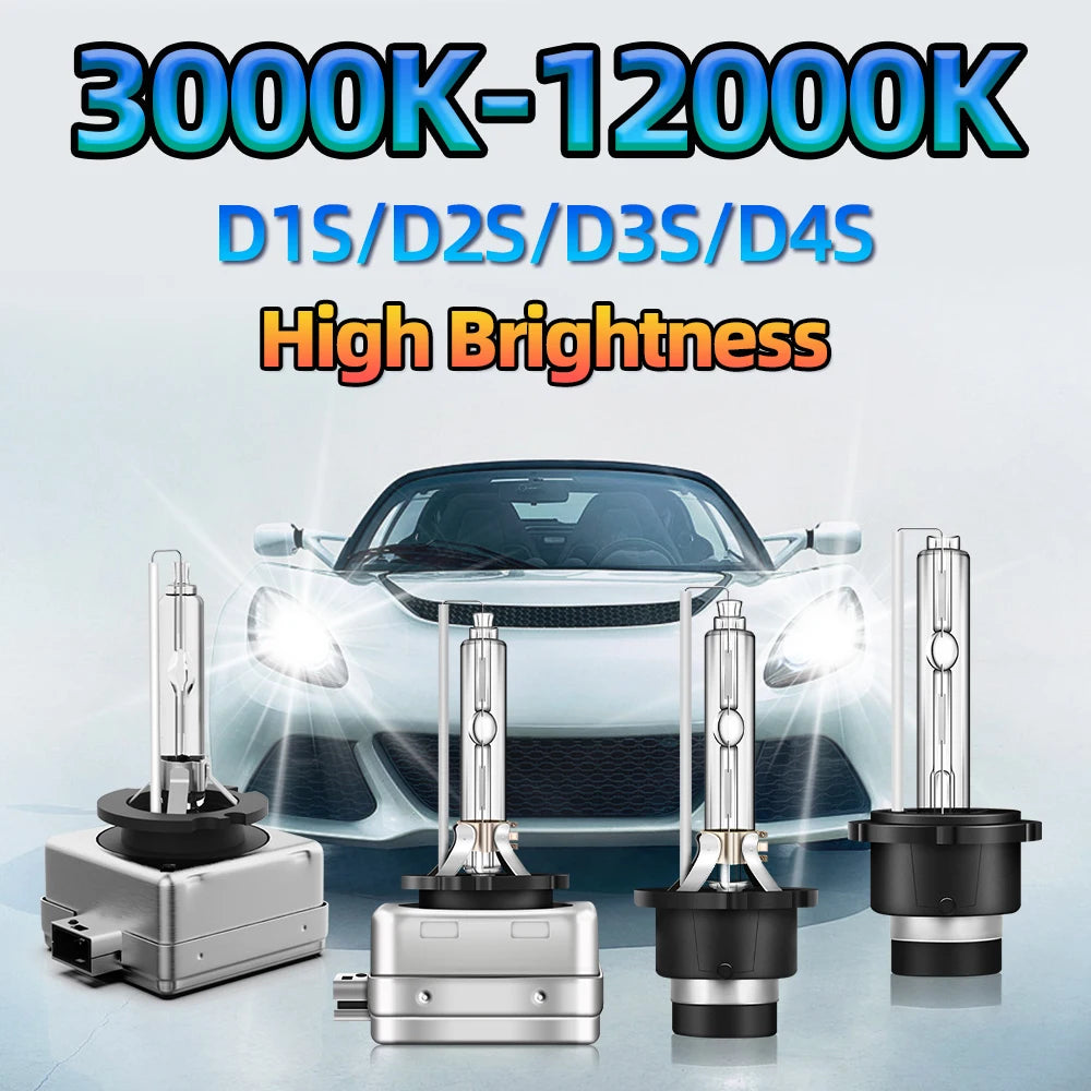 roadsun 2x Auto Lights D1S D2S D3S D4S Xenon HID Car Bulb 12V 35W D1R D2R D3R D4R Headligh
