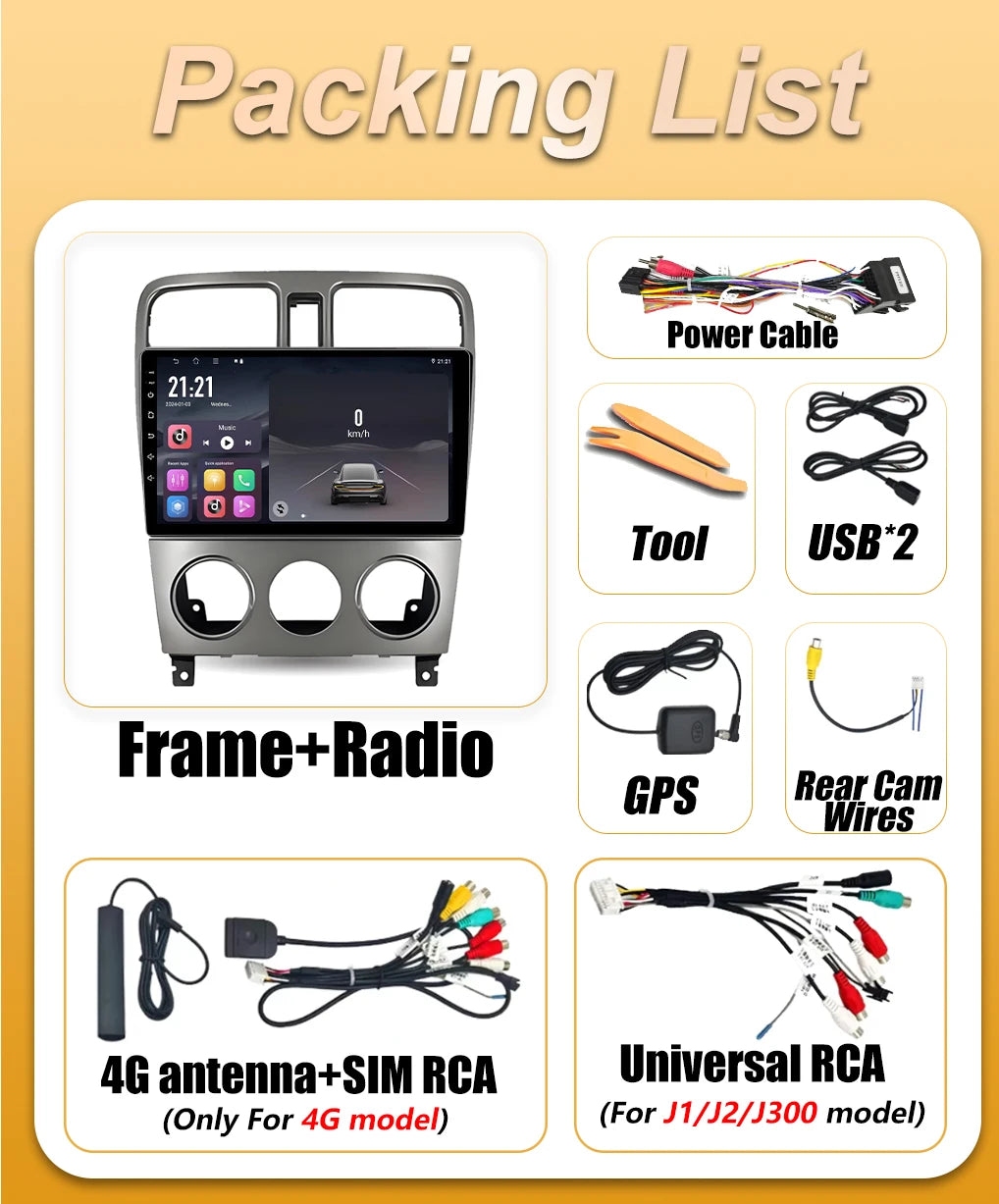 Android Car Radio Carplay For Subaru Forester SG 2002 2003 2004 2005 2006 2007 2008 Stereo | AUTOKITSHOP