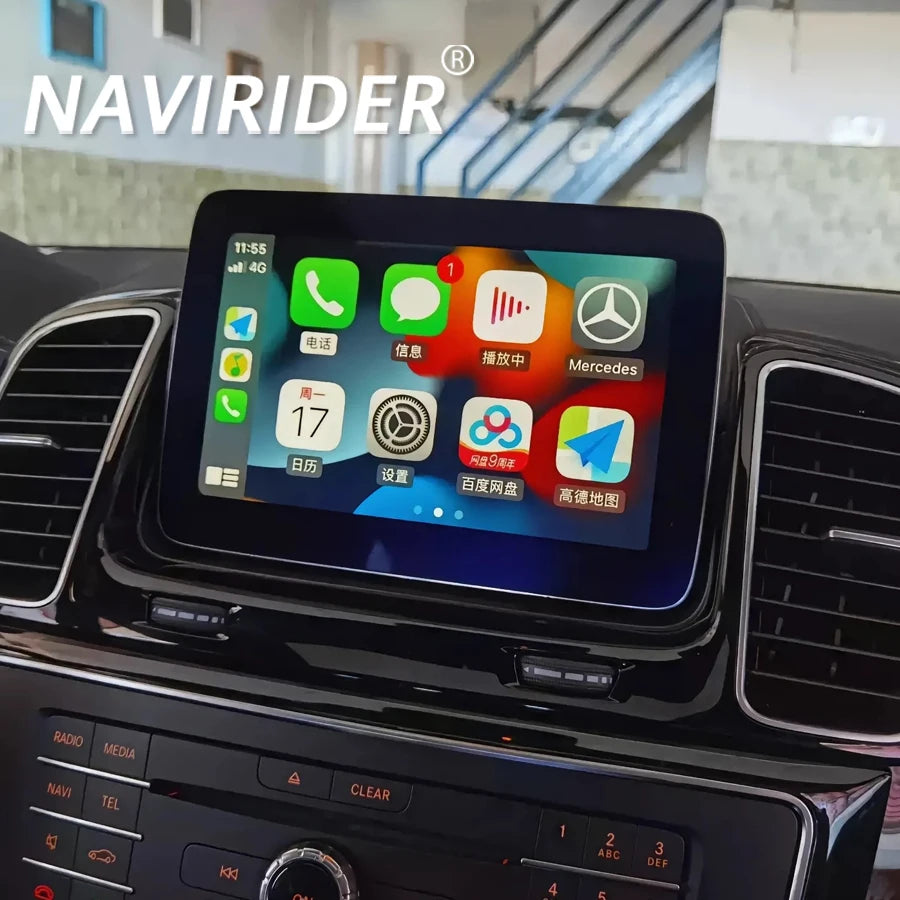 9 Inch Android 13 Oled Screen Car Multimedia Video Player GPS For Benz ML W166 GL X166 201 | AUTOKITSHOP