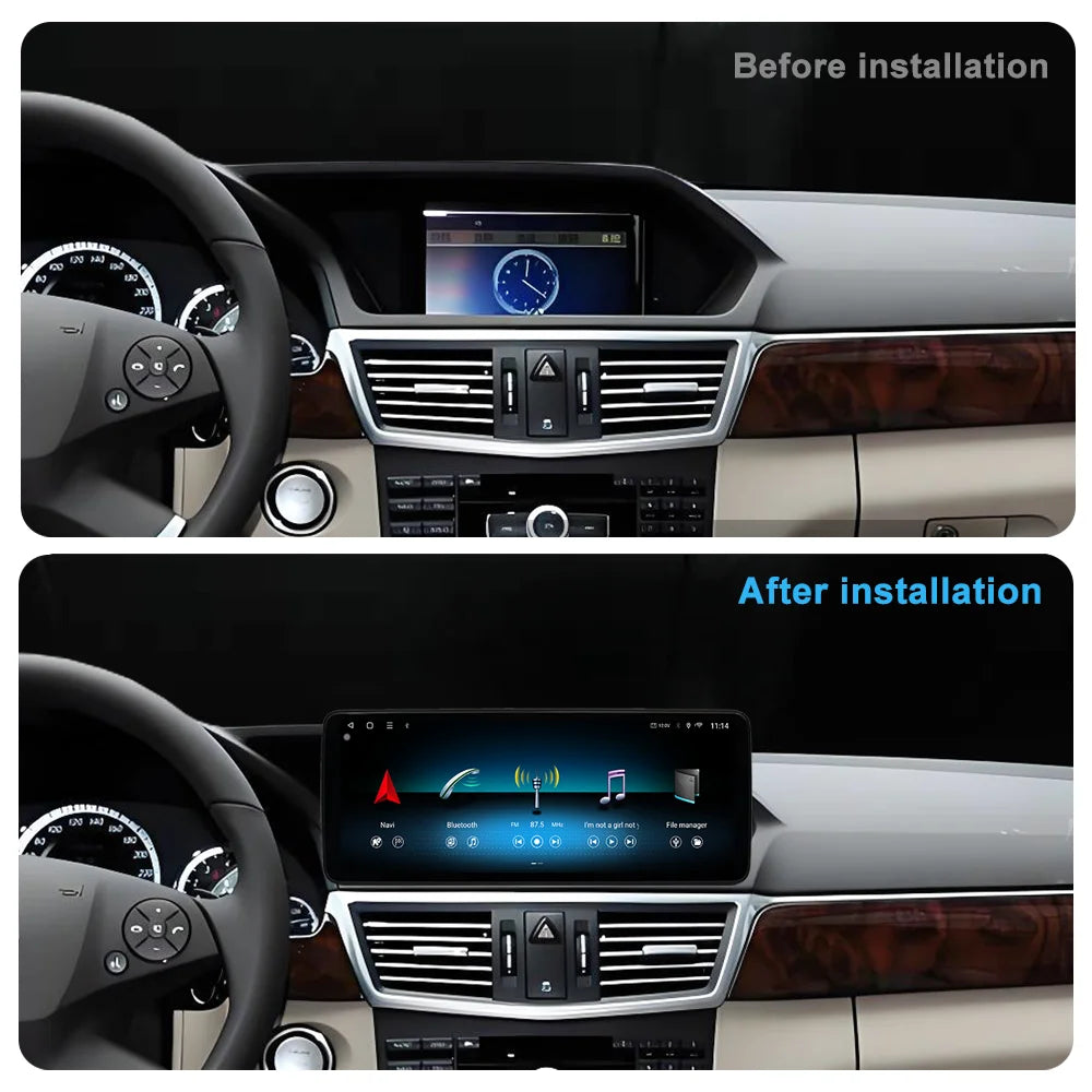 10.33 "/12.3" Android 14 Wireless Carplay for Mercedes Benz E Class W212 2009 - 2015 Car R