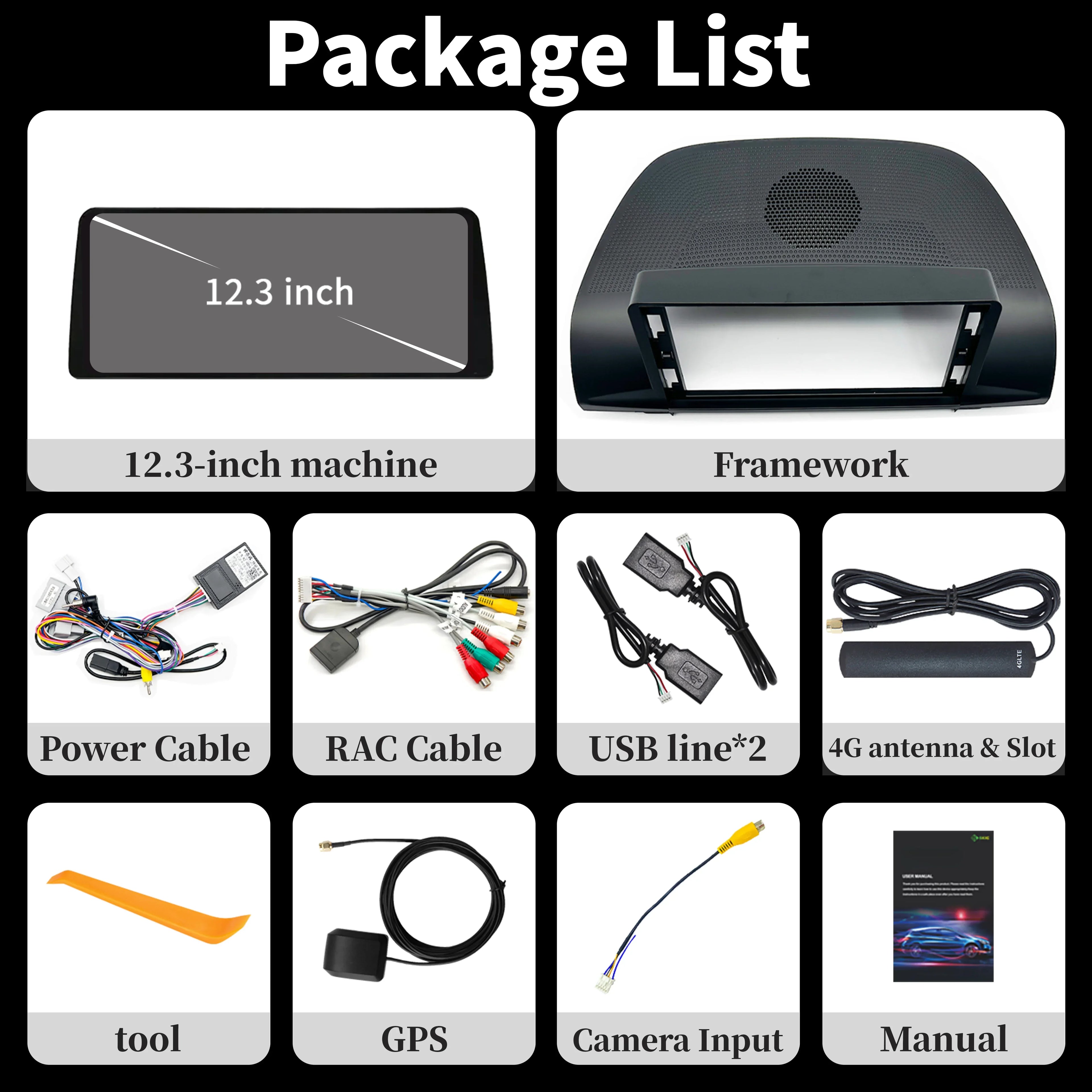 Android 14 12.3 inch Screen Multimedia Navigation 4G Wireless BT CarPlay Stereo For Honda