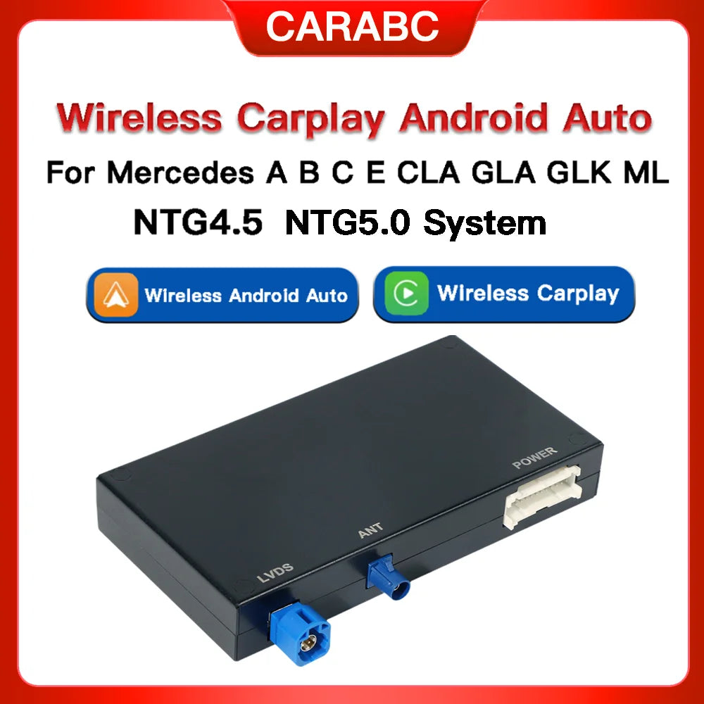 Wireless Carplay Android Auto Module for Mercedes Benz NTG4.5 NTG5.0 System Compatible wit | AUTOKITSHOP