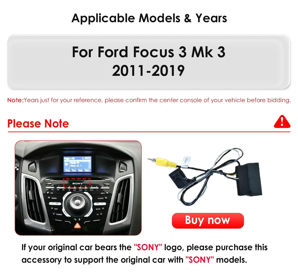9.7"Android 13 Car radio DSP Carplay for Ford Focus 3 MK 3 2011-2017 2018 2019 Multimedia