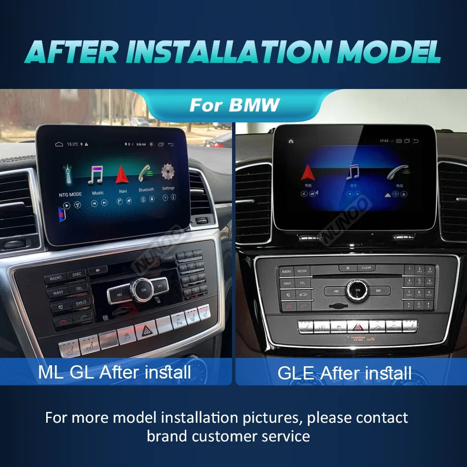 Android 14 Car Radio For Mercedes Benz ML GL GLE Class W166 X166 GPS Wireless Android Auto