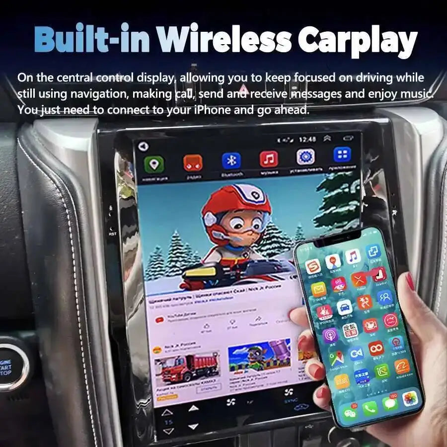 12.1inch Touch Screen For TOYOTA Fortuner HILUX Revo 2016-2022 Car Multimedia Video Player | AUTOKITSHOP