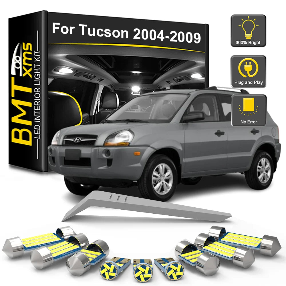 12-Piece LED Interior Light Kit for Hyundai Tucson - Canbus Error-Free Bulbs | AUTOKITSHOP