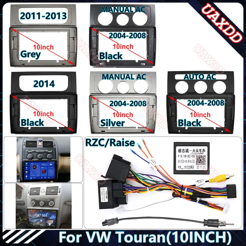 2Din Car DVD Radio Plastic Fascias Panel Dashboard Frame Installation GPS Android Multimed