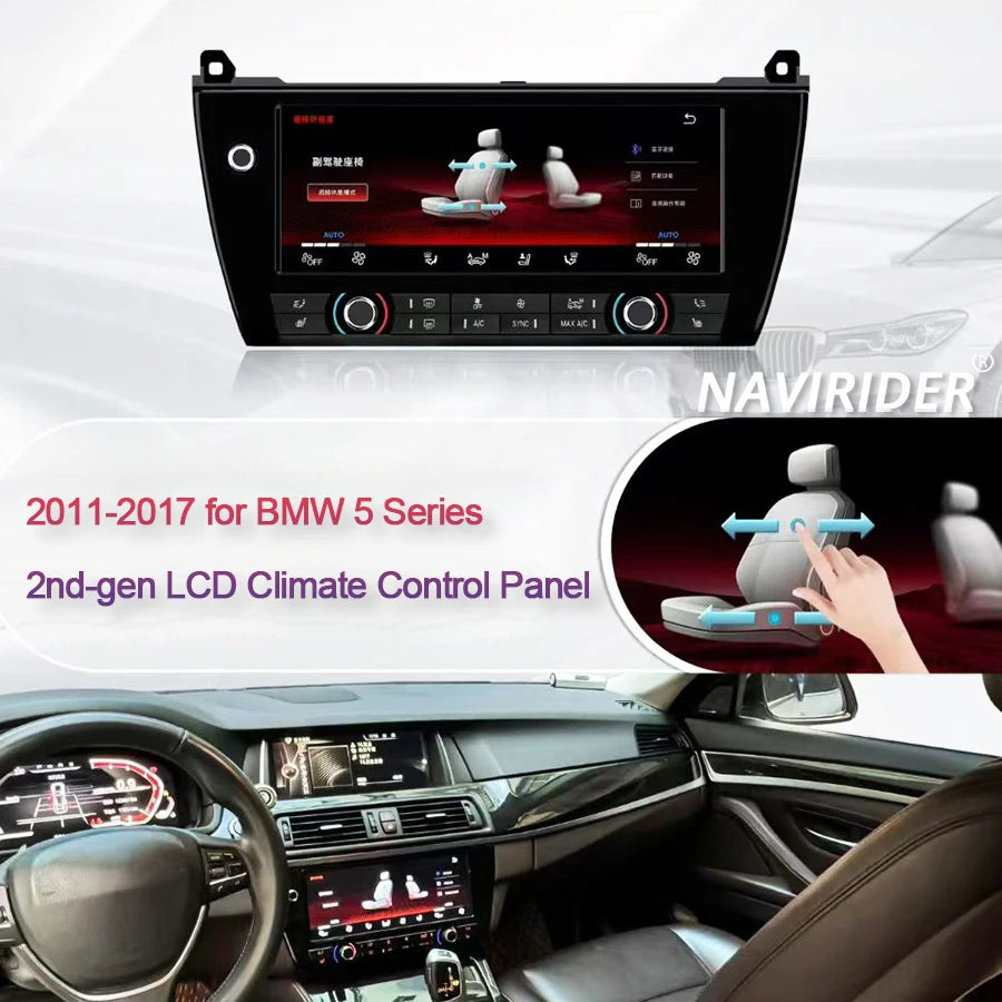 HD AC Panel Air Condition 10.25 inch For BMW 5 Series 2011-2017 1920x720P Board Climate Co | AUTOKITSHOP