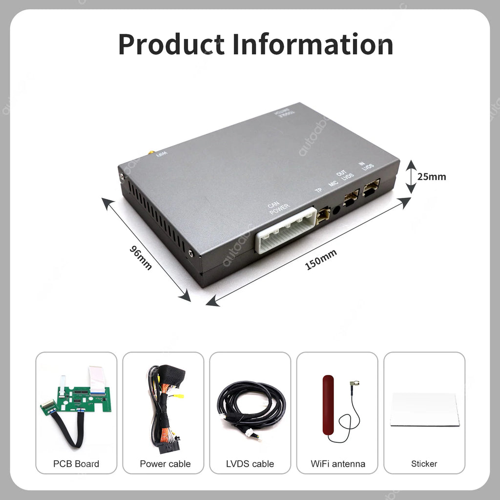 Wireless CarPlay Android Auto for Chrysler 300C Dodge Challenger Jeep 2014-2019 with OEM C | AUTOKITSHOP