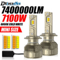 7100W H7 H4 LED 3-6.5K Headlight AI Bluetooth APP Control Color LED H8 H9 H11 9005 HB3 900