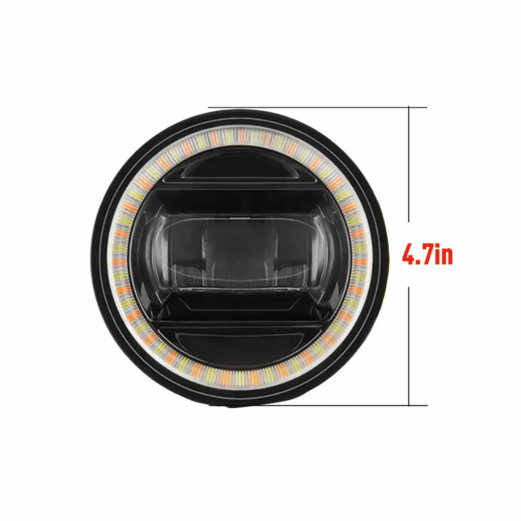SINOCMP Bumper LED Fog Lights 4.7" For Toyota Tacoma 2005-2011 Tundra 2007-2013 Sequoia So