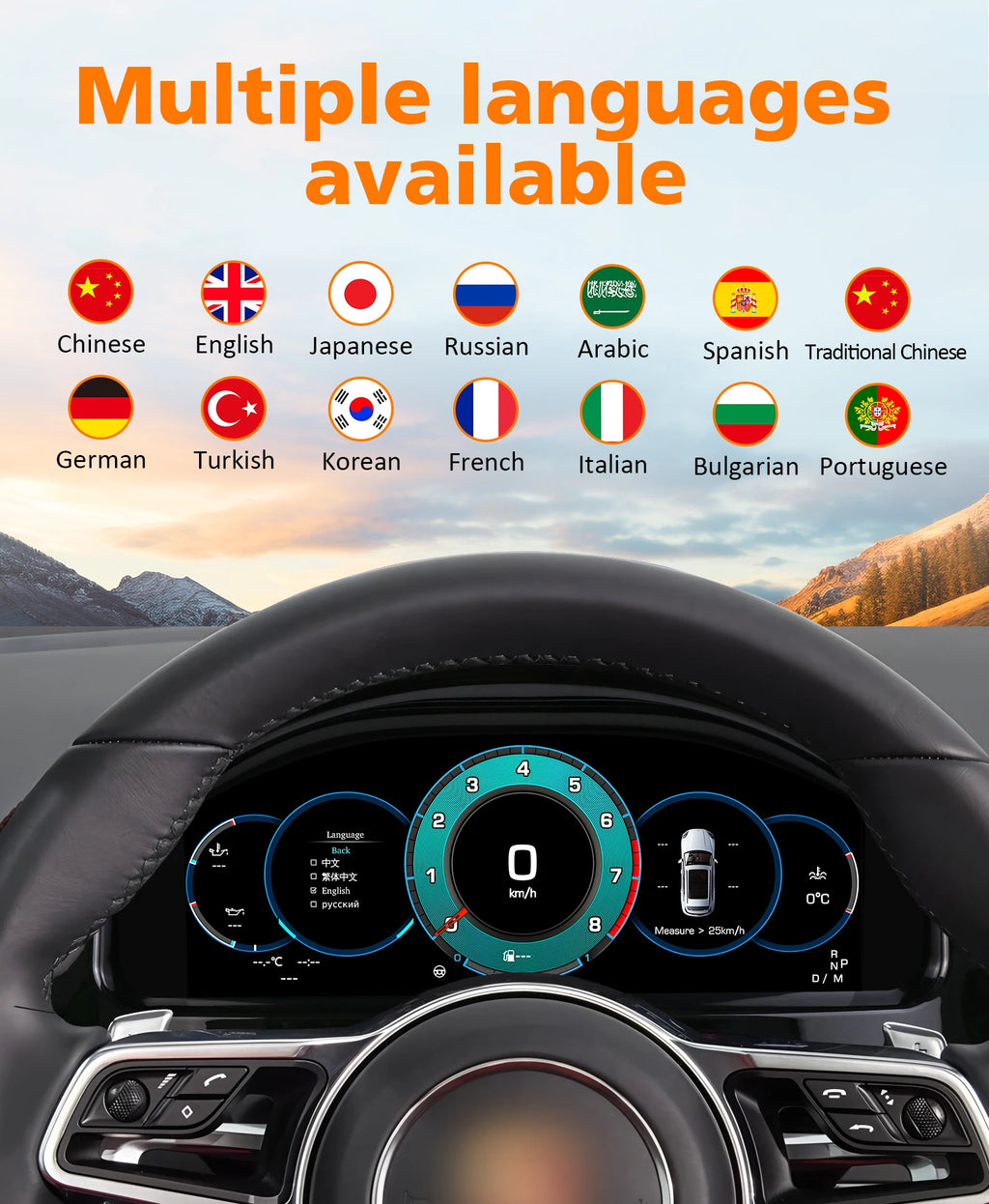 1920*720 Car Diqital Instrument Cluster For Porsche Cayenne 2011-2017 Dashboard Display Vi