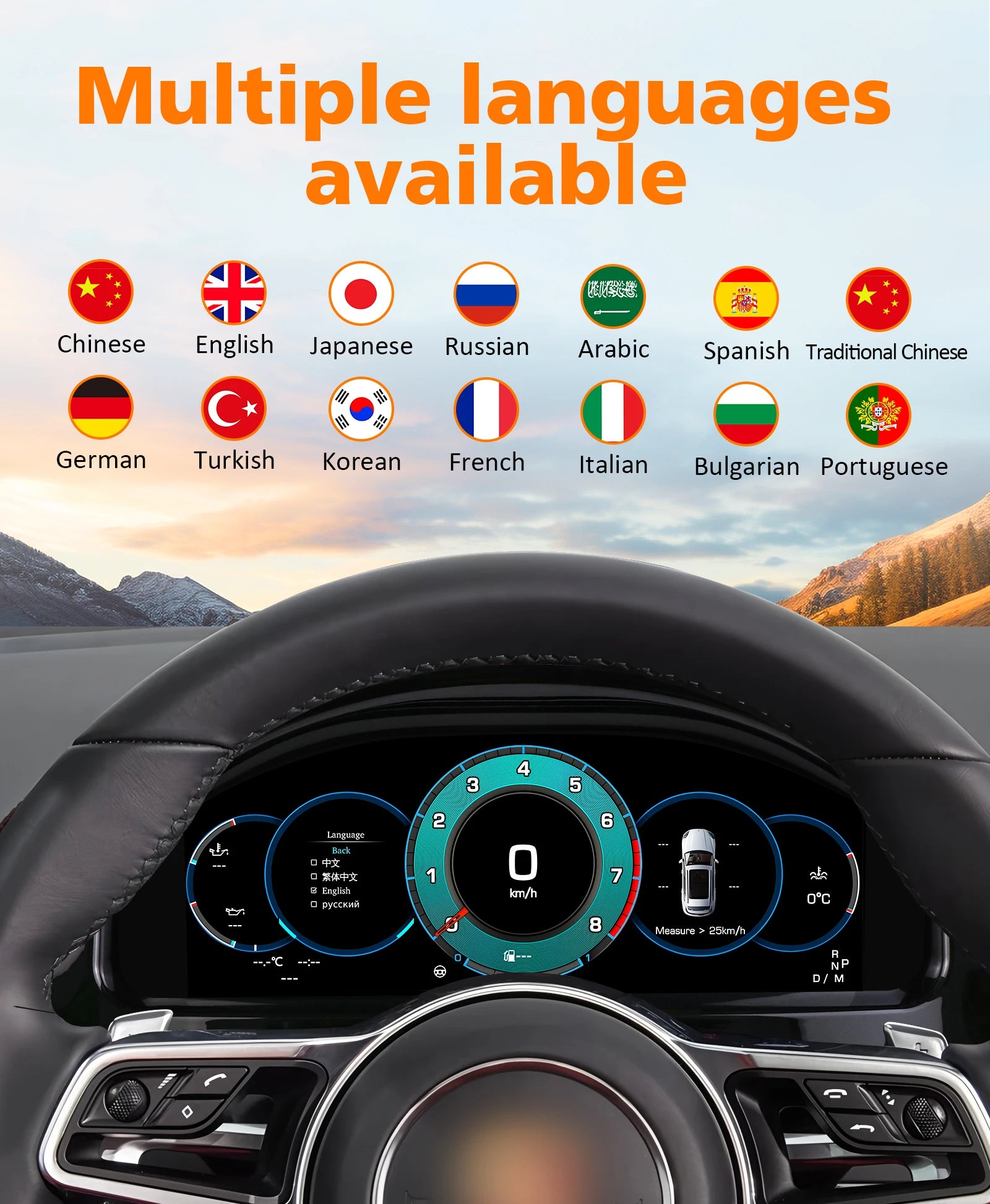 1920*720 Car Diqital Instrument Cluster For Porsche Cayenne 2011-2017 Dashboard Display Vi