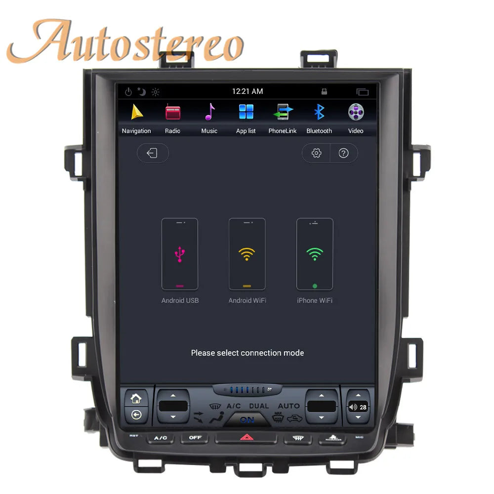 Carplay Snapdragon Android 13 Tesla Style For Toyota Vellfire For Toyota Alphard 20 Car GP