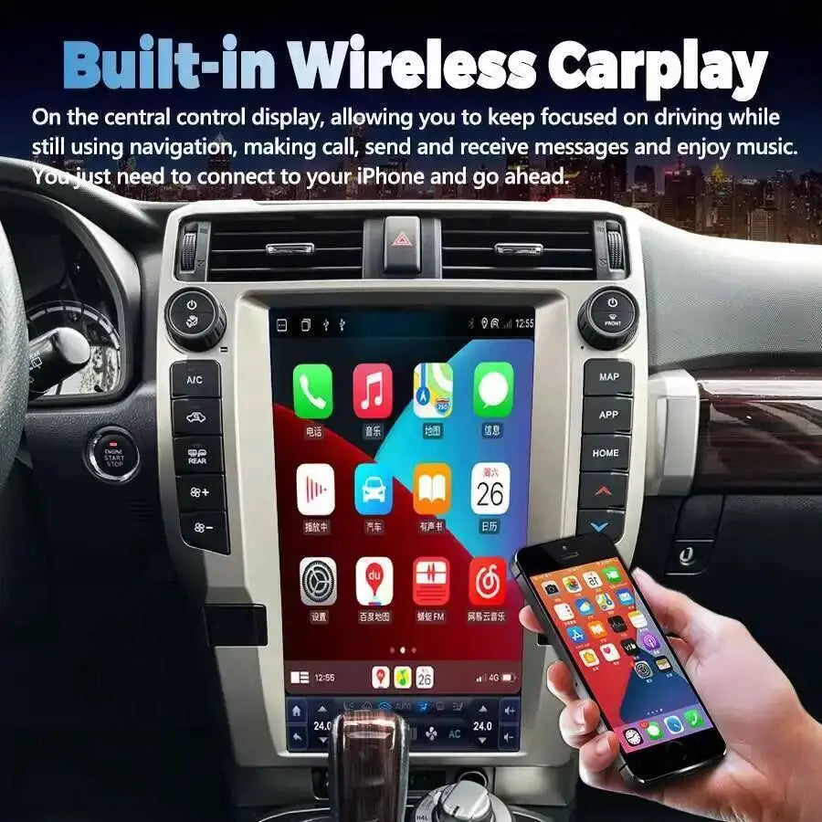 15.6inch Android Screen For Toyota 4RUNNER 2010-2020 GPS Carplay Radio Car Multimedia Vide | AUTOKITSHOP