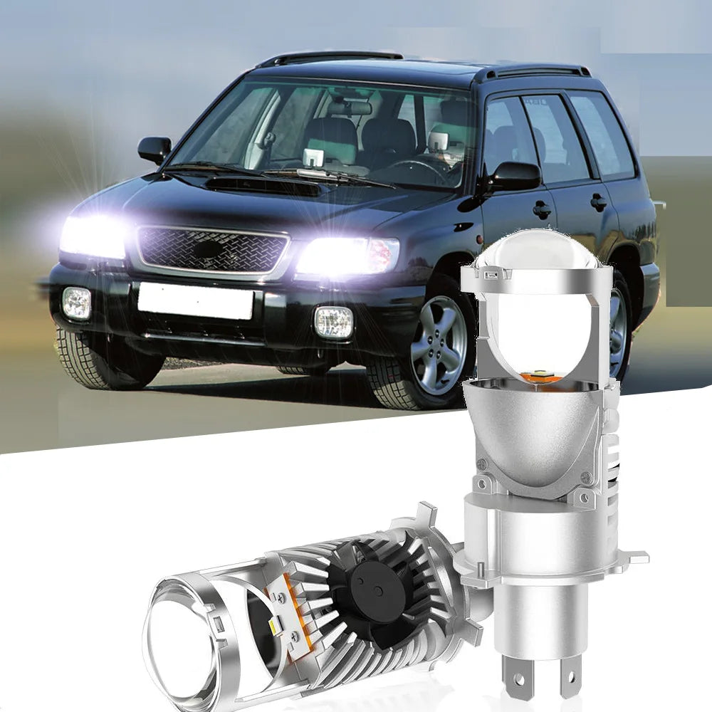 H4 LED Projector Lens 30000LM 60W Canbus Headlight Bulbs H4 Bi LED Lenses Turbo Fan Car Li