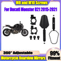 For Ducati Monster 821 2015 2016 2017 2018 2019 2020 2021 Folding Motorcycle Rearview Mirr