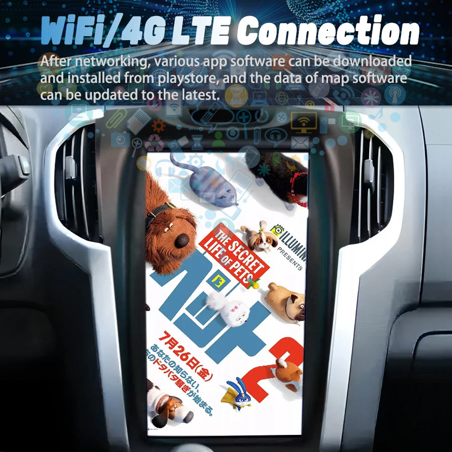 11.8" Car Android Ips Screen For ISUZU D-Max Mu-X CHEVROLET S10 2013 Trailblazer Carplay R